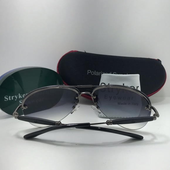 New Stryker Semi Rimless Gray Gradient Lenses - Picture 2 of 8